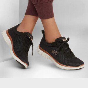 NEW Skechers Flex Appeal 4.0 Sneakers in black For Women 2512 3S3